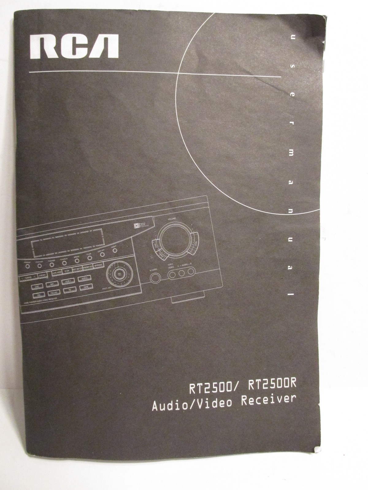 RARE ORIGINAL OEM GENUINE RCA RT2500 RT2500R AUDIO VIDEO RECEIVER OWNERS MANUAL