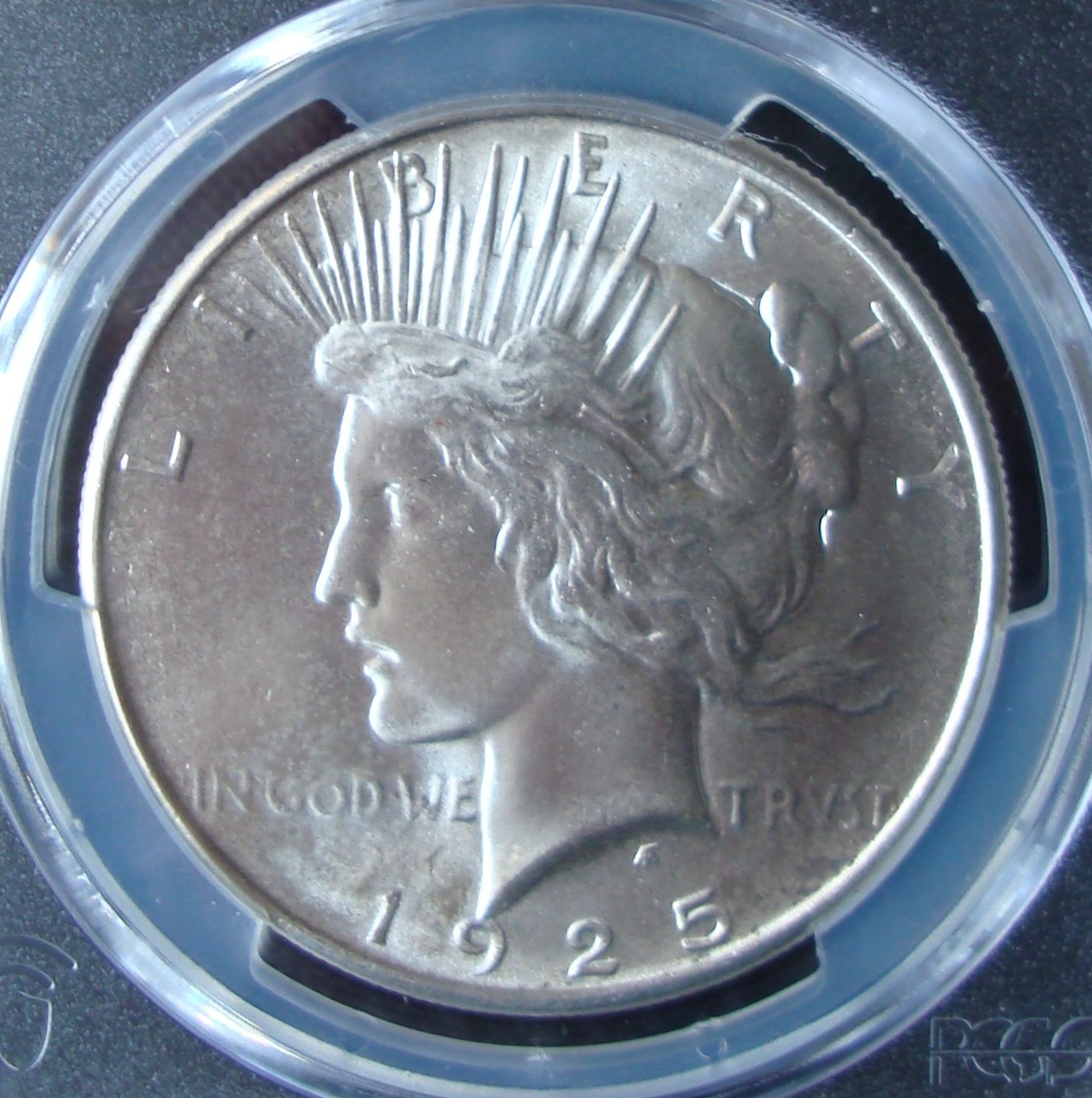 1925 Peace Silver Dollar - PCGS MS 67 - Gold Shield