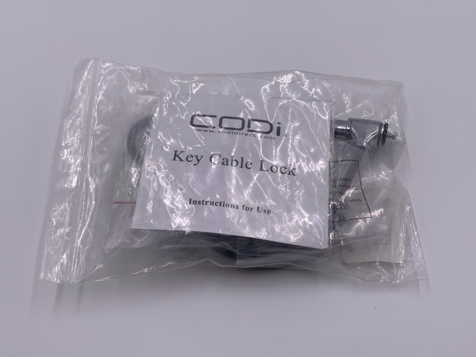 CODi A02001 Laptop Computer Key Cable Lock Brand New with 2 Keys