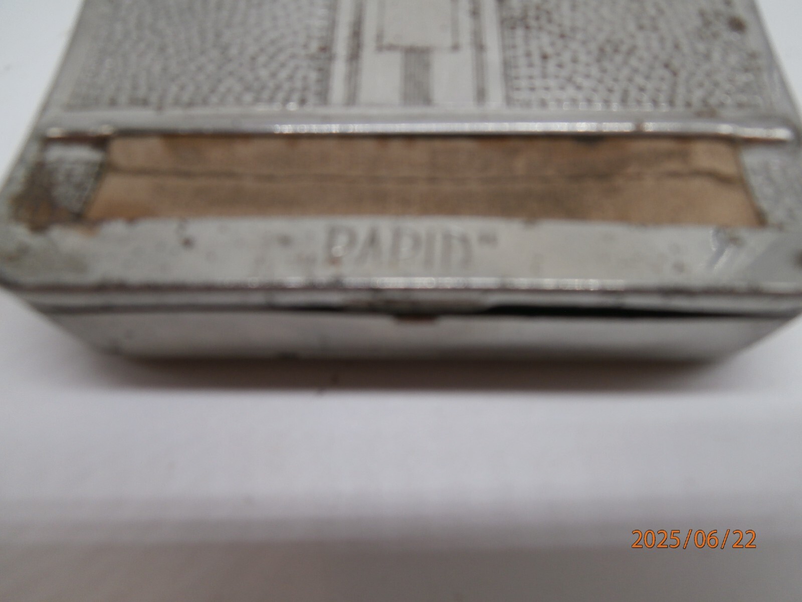 Vintage Rapid Silver Cigarette Rolling/ Cigarette Case