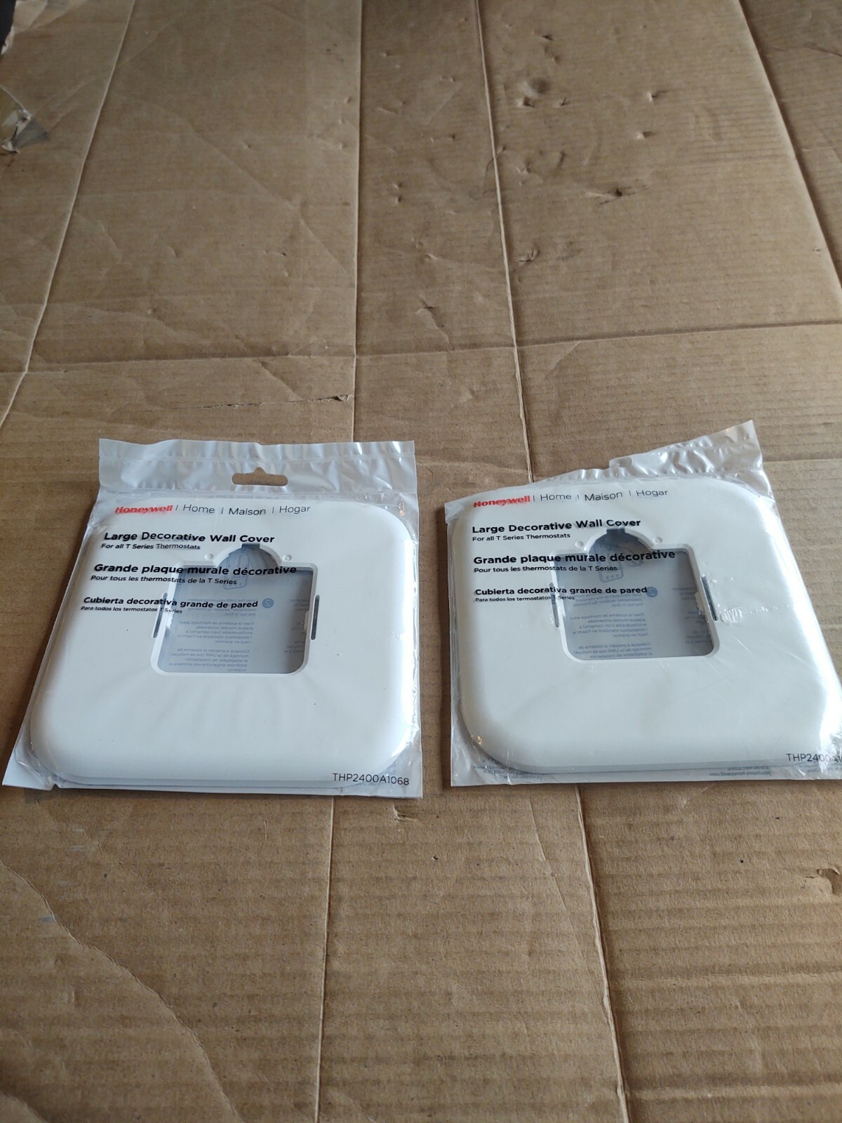 (2)  HONEYWELL # THP2400A1068  LARGE DECORATIVE WALL COVER  (COVERS ONLY )