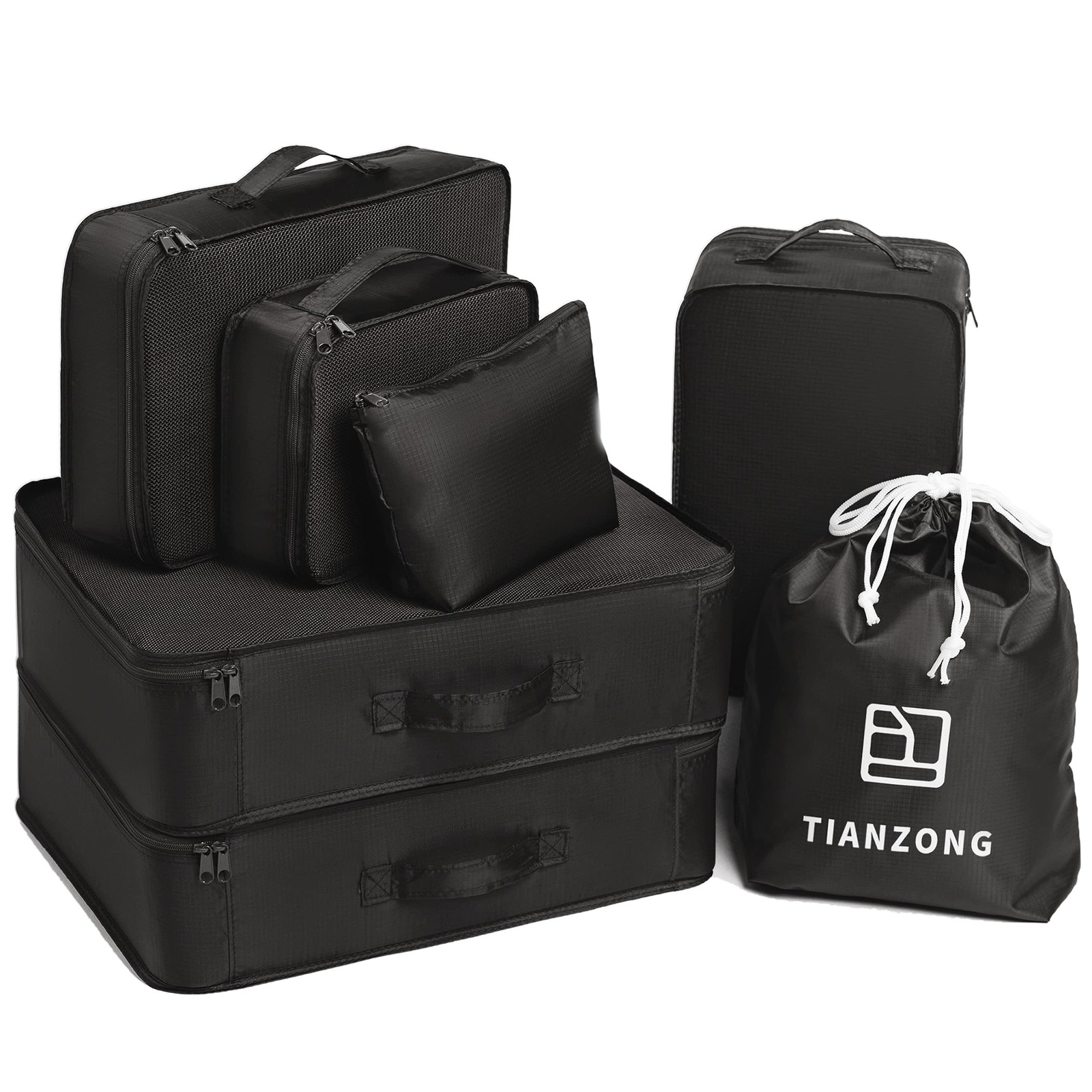 tianzong 7-piece Set Packing Cubes, Travel Bags for Luggage, Packing Organize...