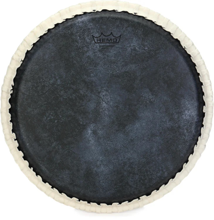 Remo Tucked Skyndeep Black Calfskin Conga Drumhead - 12.5 inches