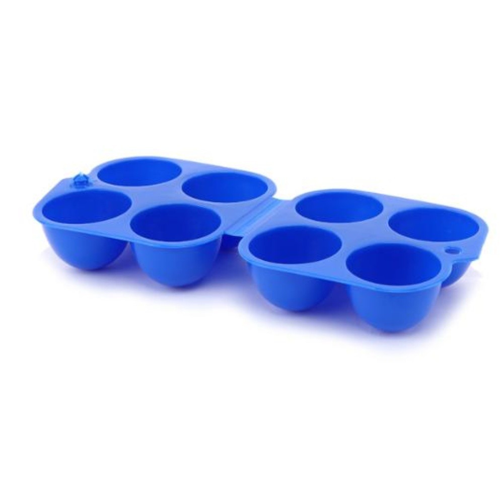 Camping Egg Holder 4 Slot Foldable Lightweight PP Container with Handle