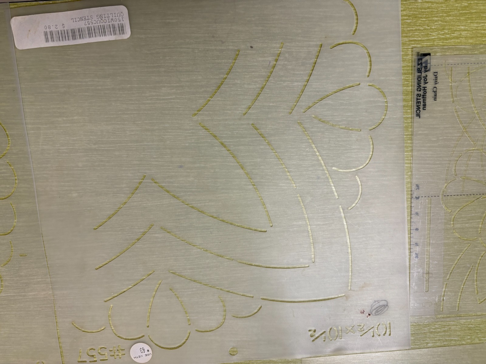 7 Quilting Templates Stencils, for marking quilts before quilting" Borders/Block