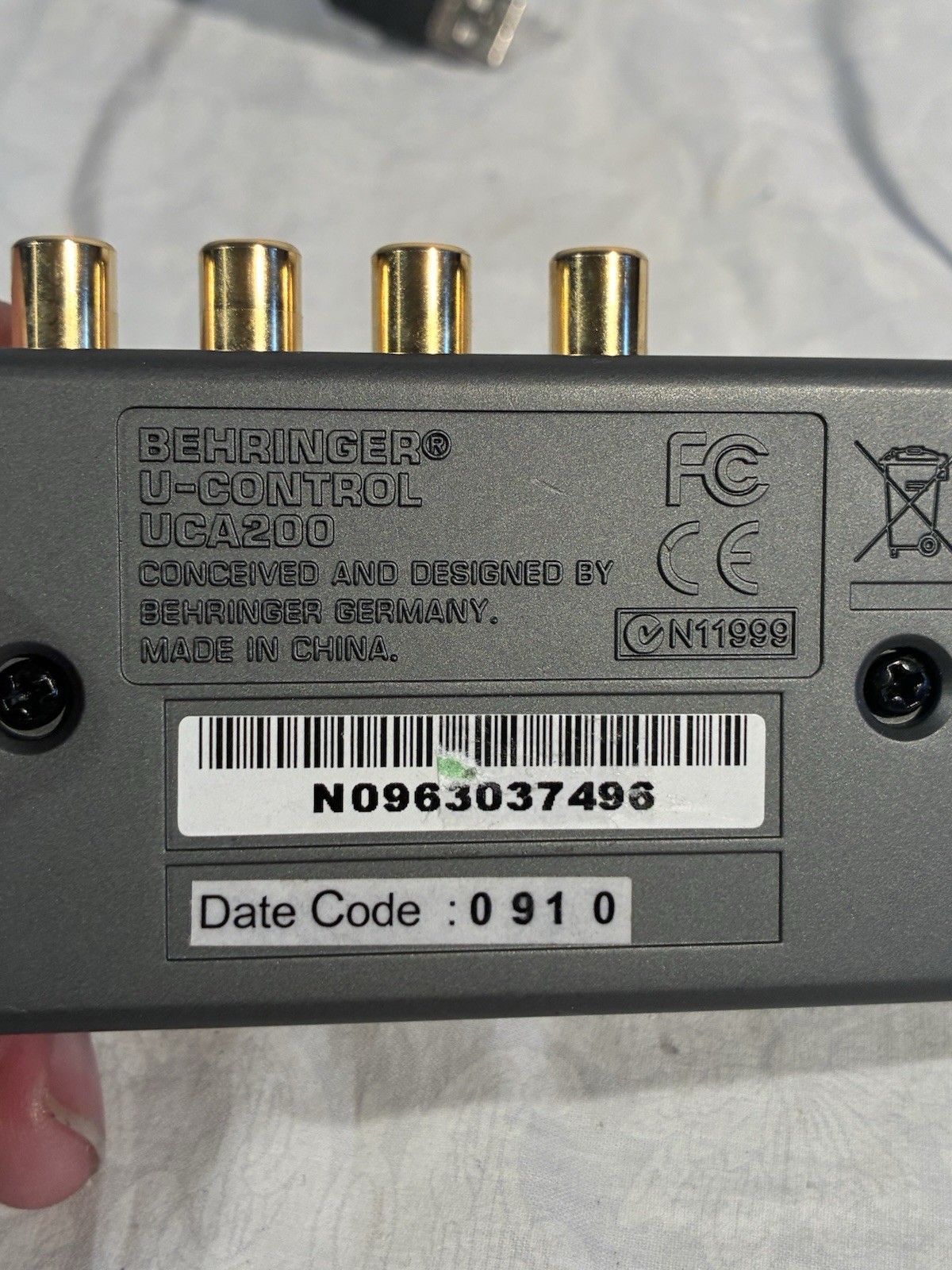 Behringer UCA200 U-Control USB Audio Interface Excellent Condition