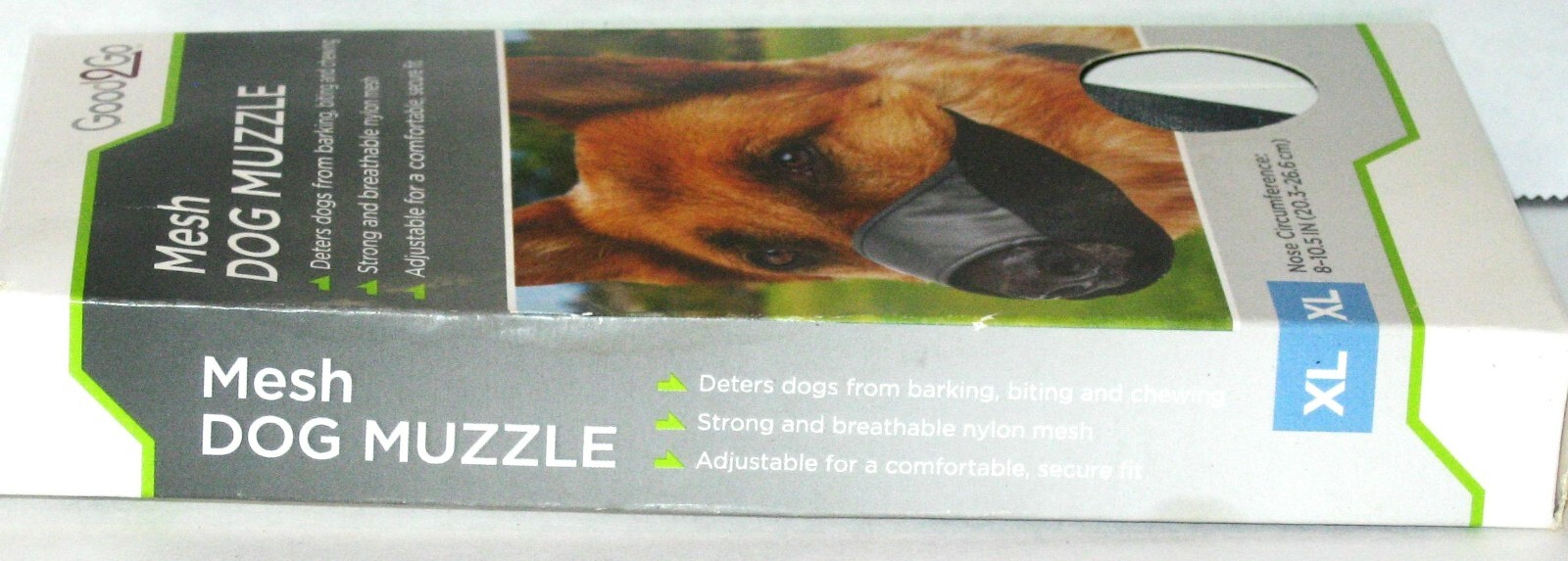 Good to go Dog Muzzle, Adjustable Soft Mesh, Size X-Large New