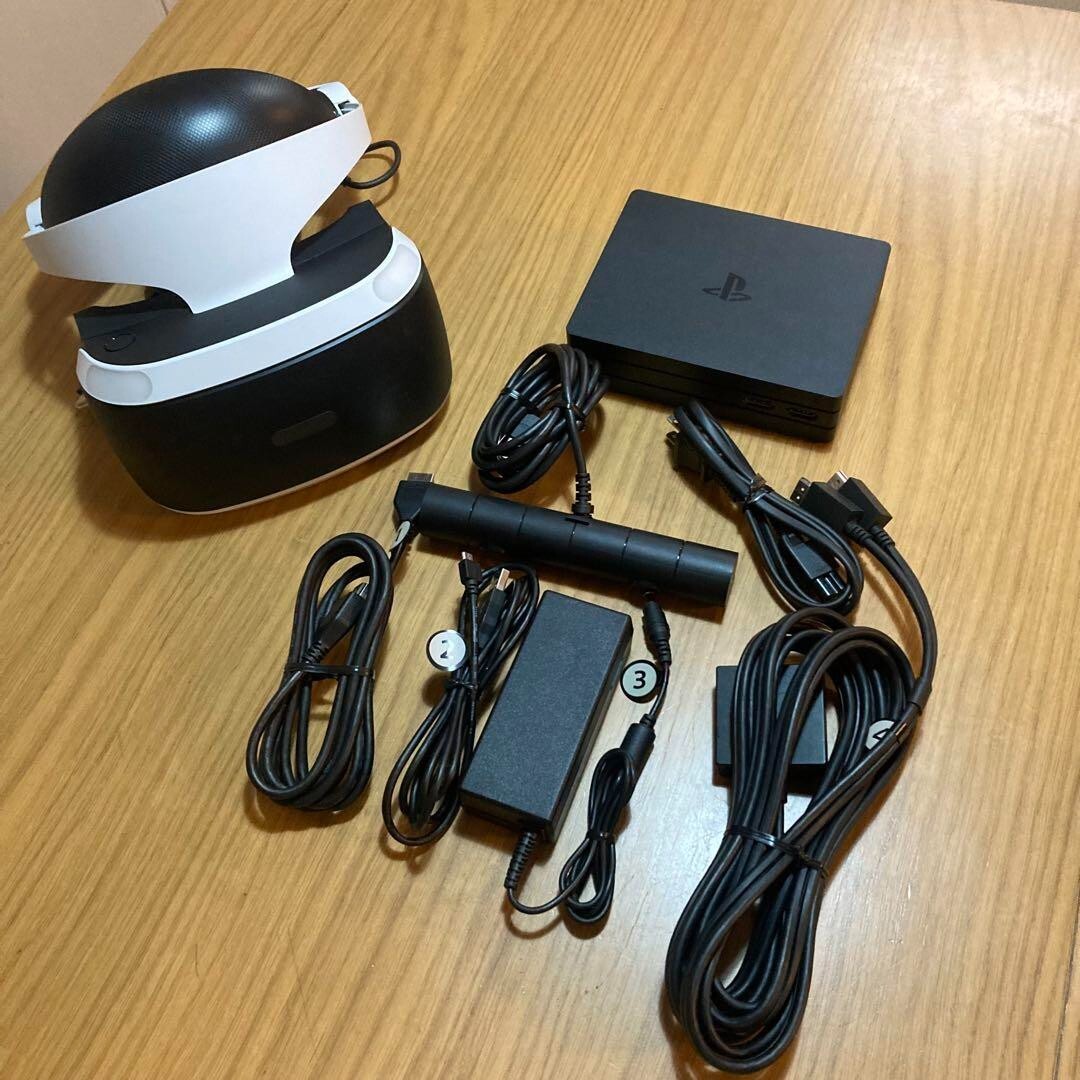 Sony PS VR PSVR PlayStation CUH-ZVR2 For PS4 Console Set Headset Tested Working