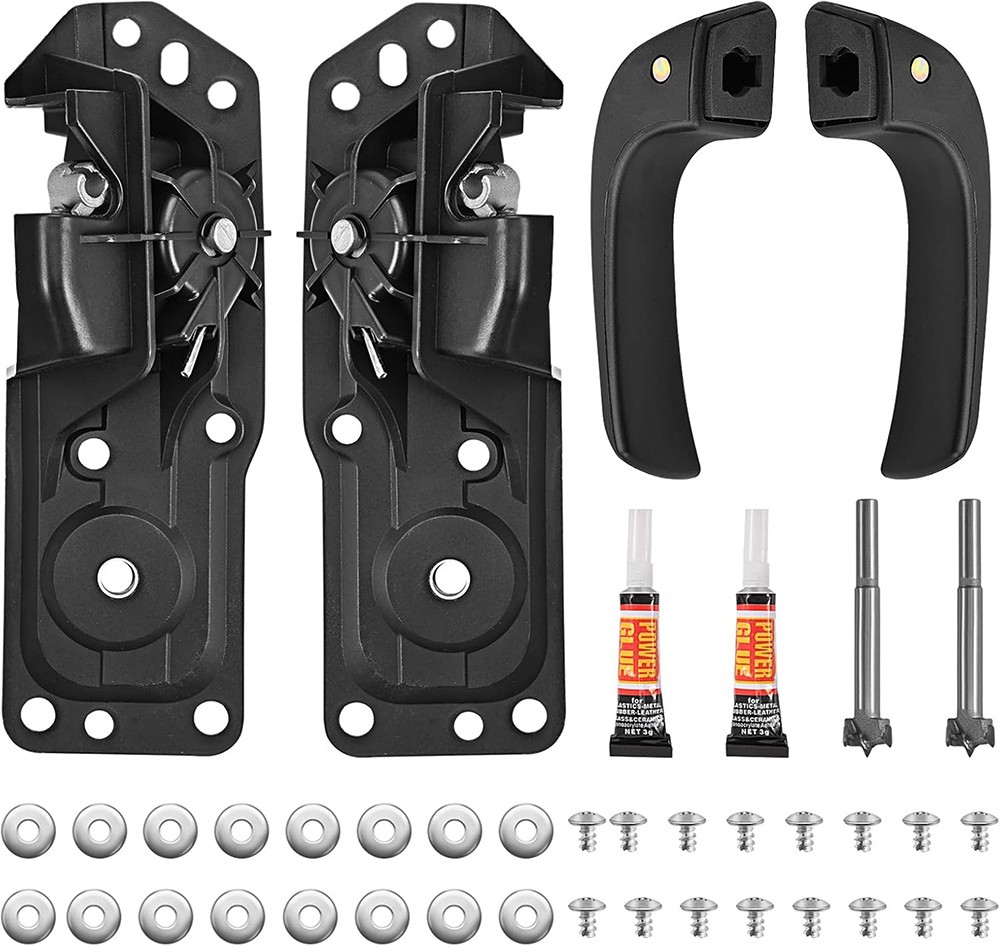 Pair Interior Door Handle Left Right Side For 07-13 Chevy Silverado GMC Sierra
