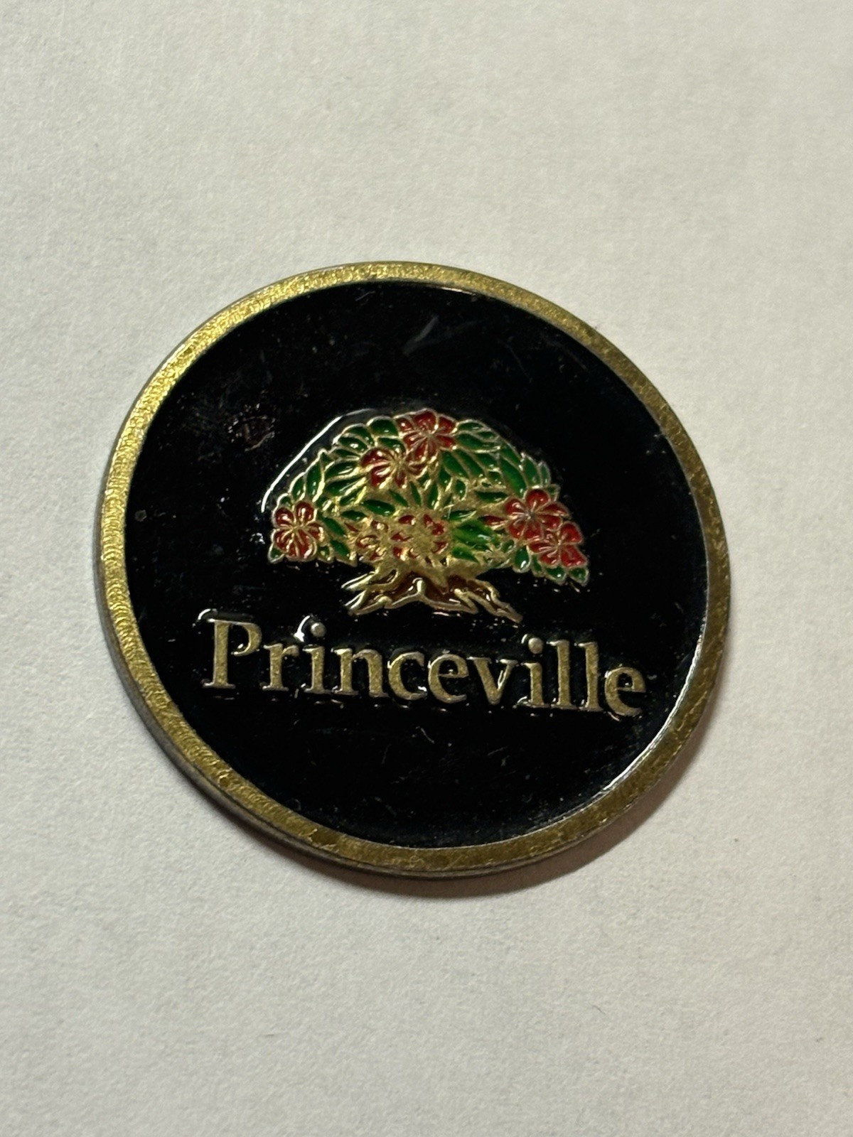 Rare Princeville Makai Golf Club 1" Coin Style Golf Marker - Princeville, Hawaii