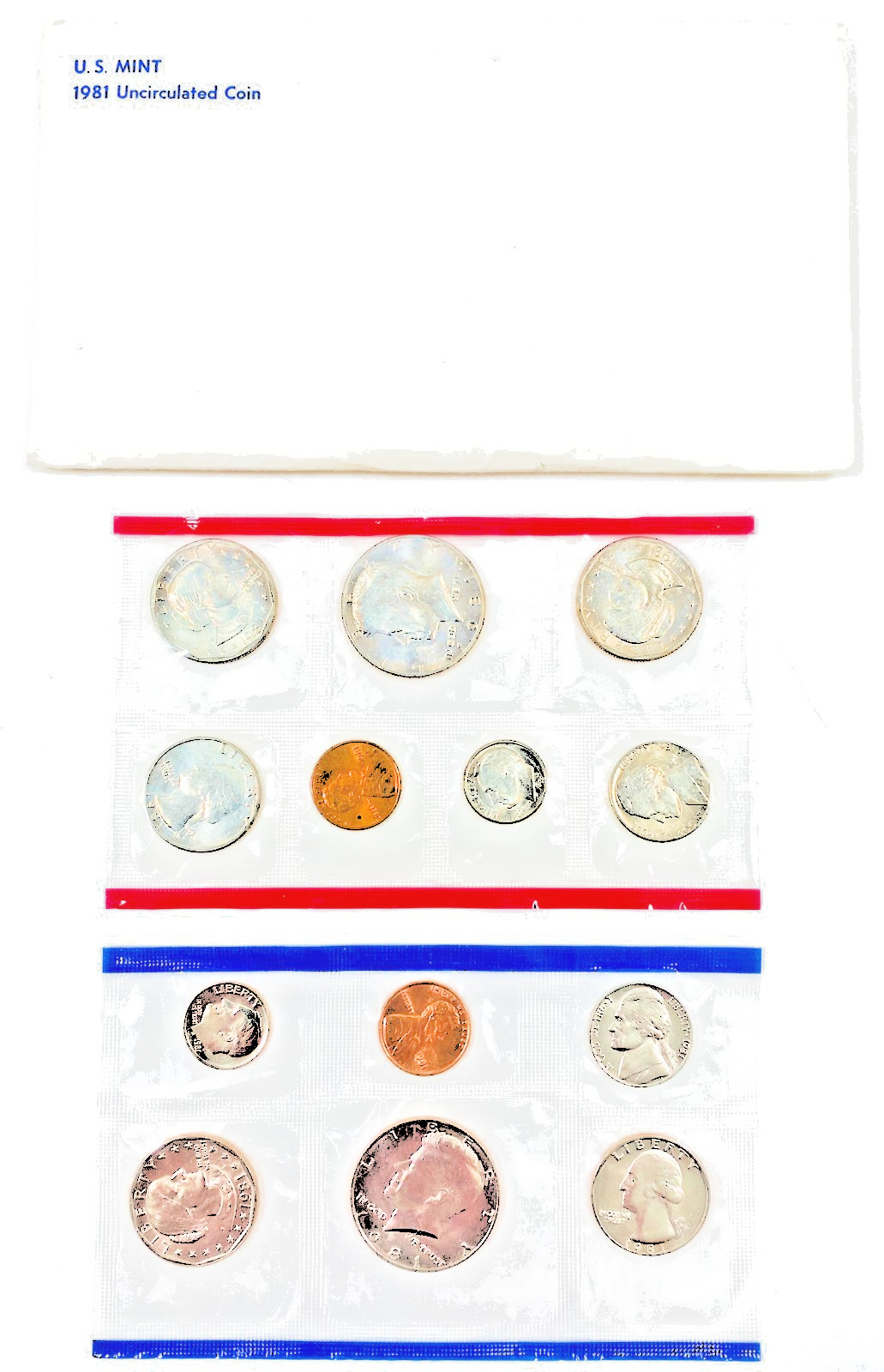 1981 P&D US Mint Clad Proof Uncirculated 13 Coin Set In OGP/COA w/ Susan B.  $1