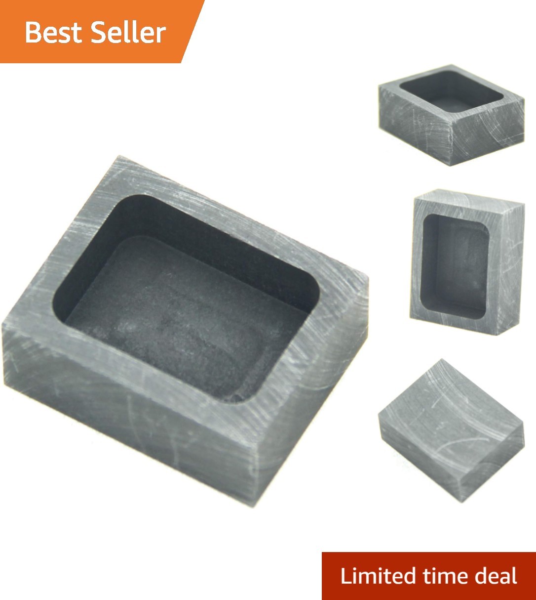 Graphite Casting Ingot Mold - High-Temperature Resistance and Non-Stick, 50g