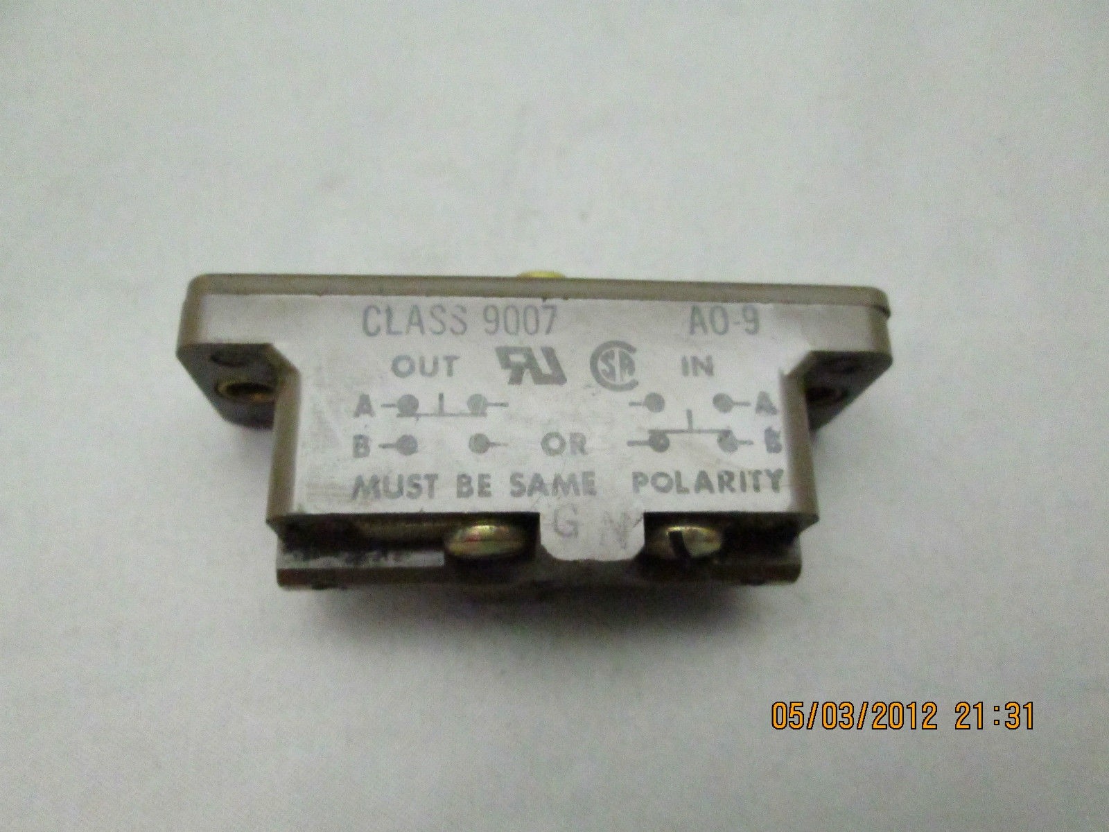 Square D Limit Switch 9007 AO-9