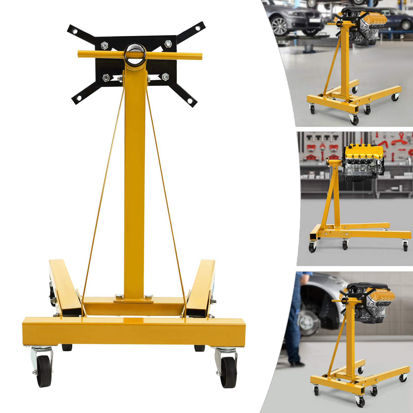 2000 lbs Engine Stand 360° Rotating Engine Holder Heavy Duty