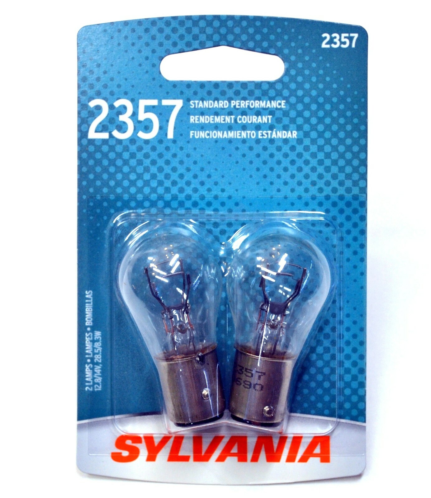 Sylvania Basic 2357 28.5/8.3W Two Bulbs Front Turn Signal Light Replace Lamp OE
