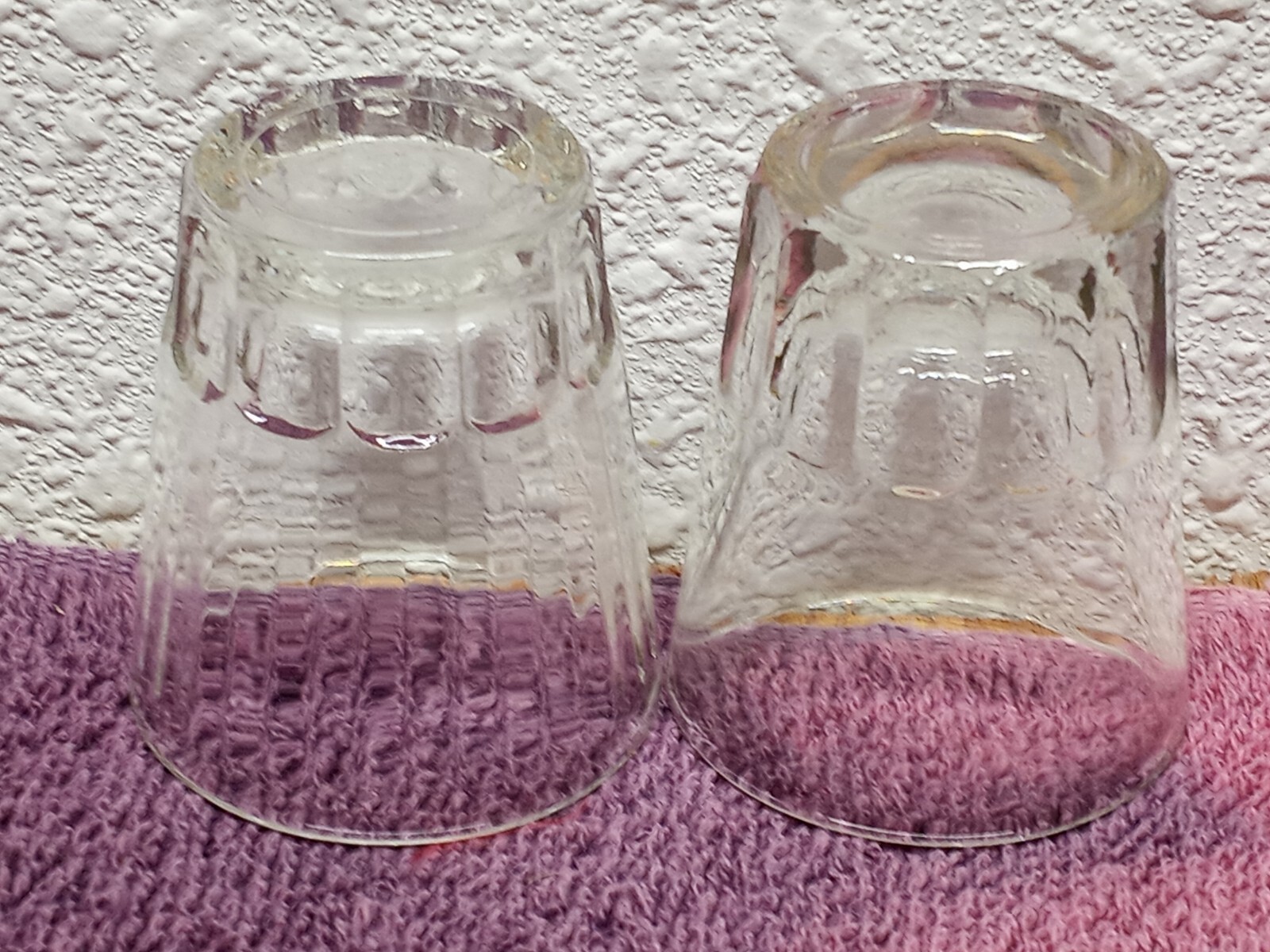 2 Vintage SHOT GLASSES TOOTHPICK HOLDERS