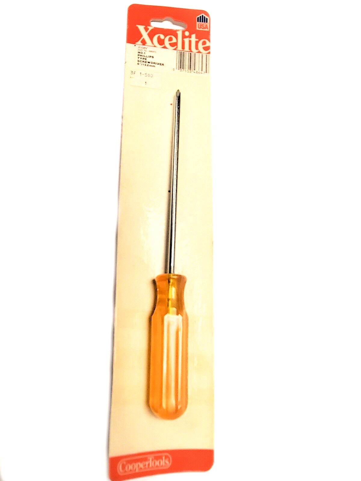 Xcelite X-108N #1 Long Handle Phillips Screwdriver 3F1-580 1 pc