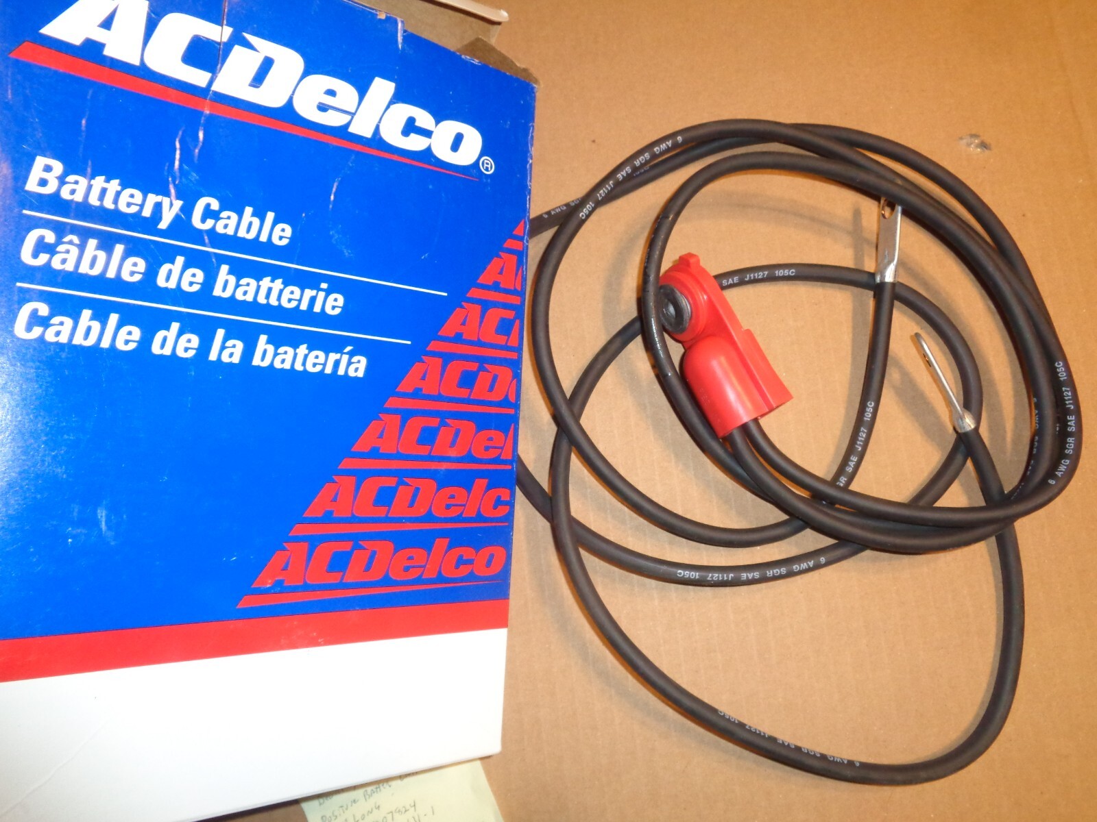 1993-95 CADILLAC ELDO DEVILLE SEVILLE POSITIVE BATTERY CABLE 6SX83-1 GM 19207824