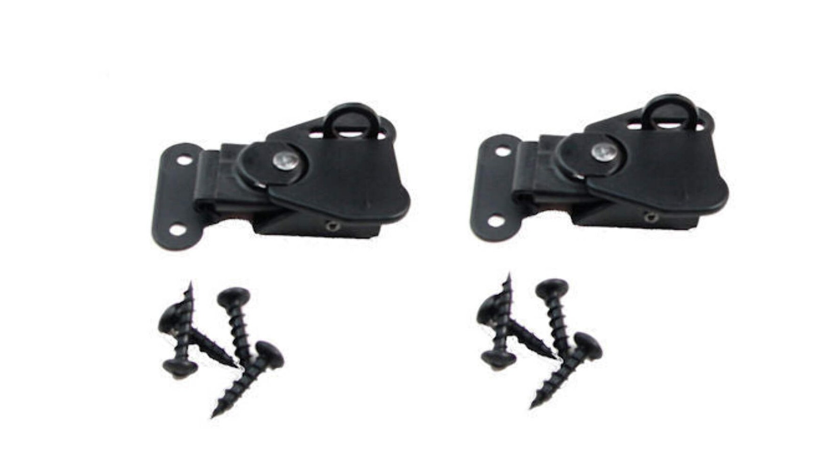 2 Pack Penn Elcom 7339BK/0334BK Small Padlockable Twist latch- Black Powder