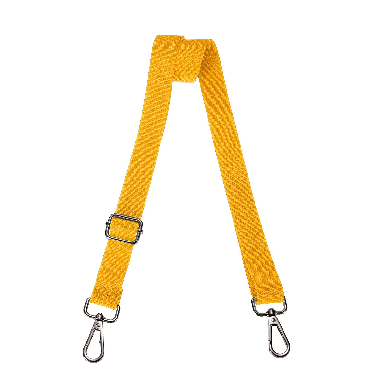 Yellow Shoulder Strap 2.5cm Wide Crossbody Strap Black Buckle