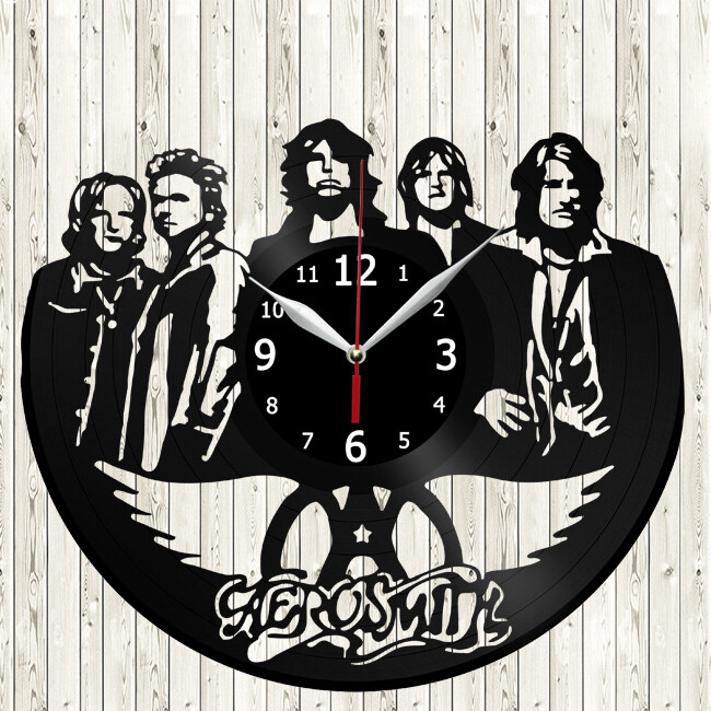 Aerosmith Vinyl Record Wall Clock Decor Handmade 3775