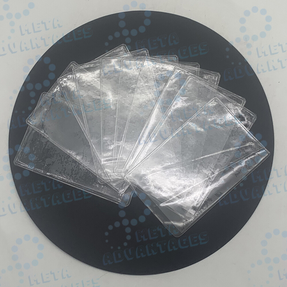 NEW 10PCS Soft Clear Plastic Card Sleeves Protectors for ID Cards