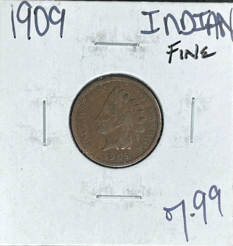 1909 INDIAN HEAD CENT ~FINE  ~NICE COIN~