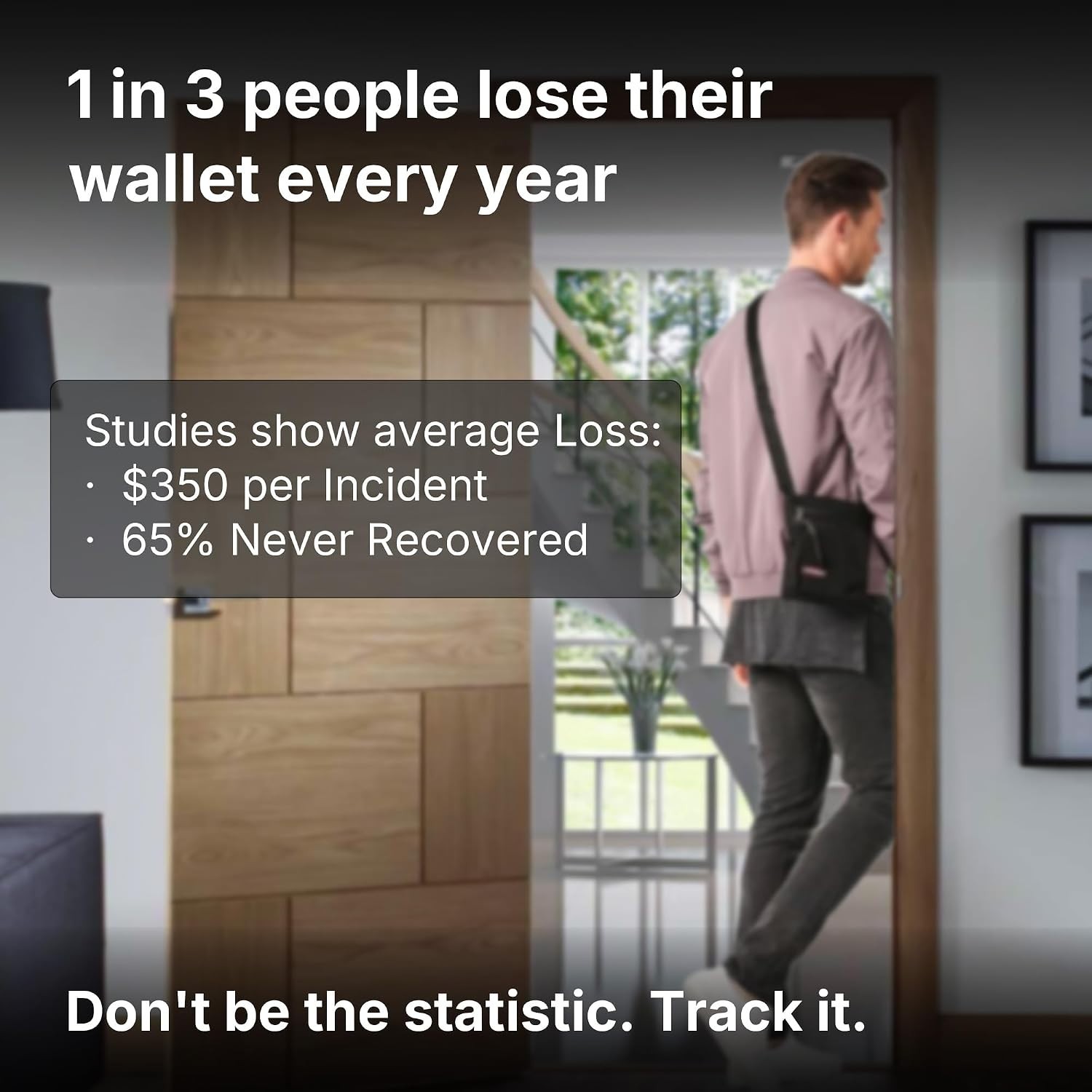 Compact Wallet Tracker for Android - GPS Tracking Card, No Subscription Required