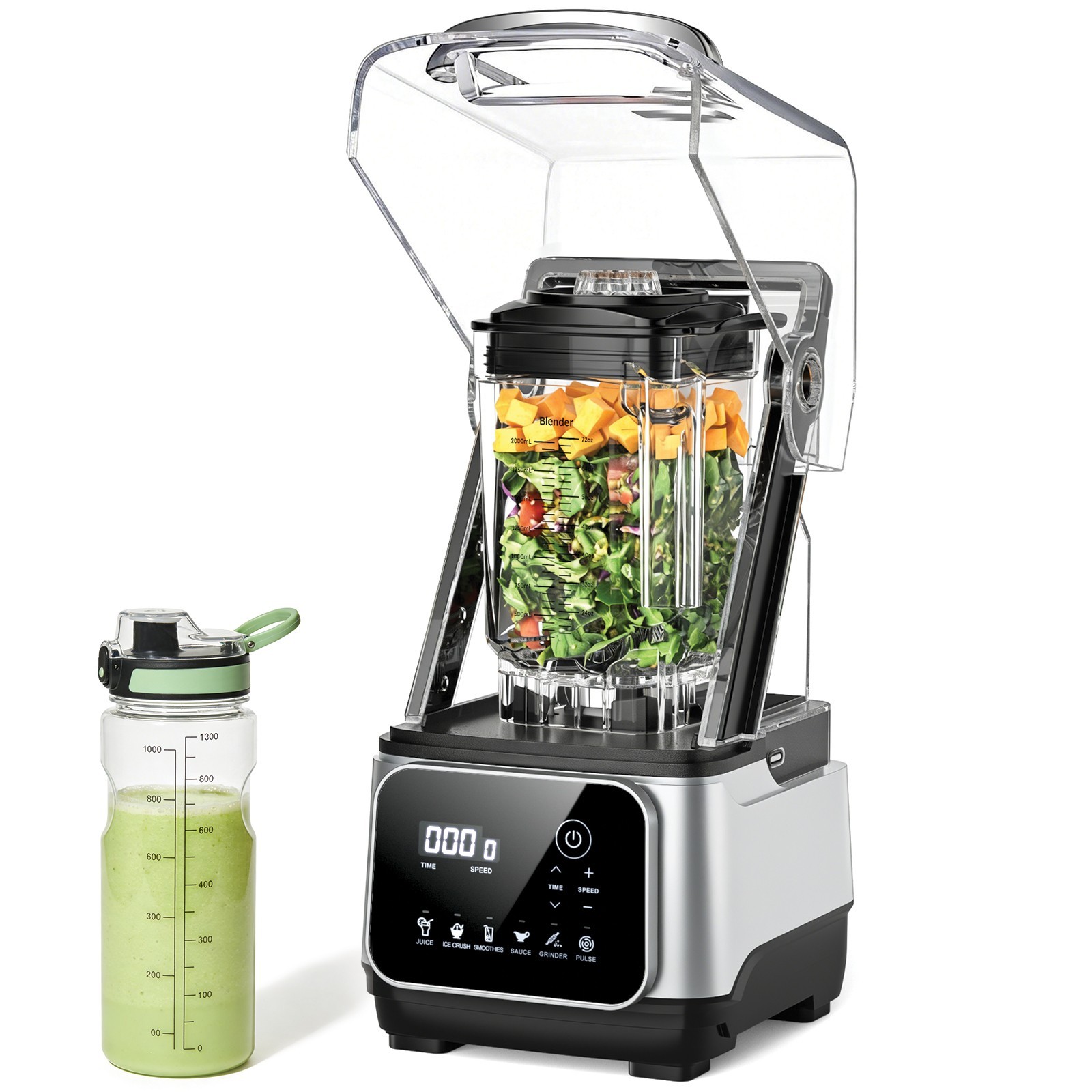 Countertop Blender, 6-in-1 Professional Blender, 68oz Capacity 2200W 6 Speeds Bl