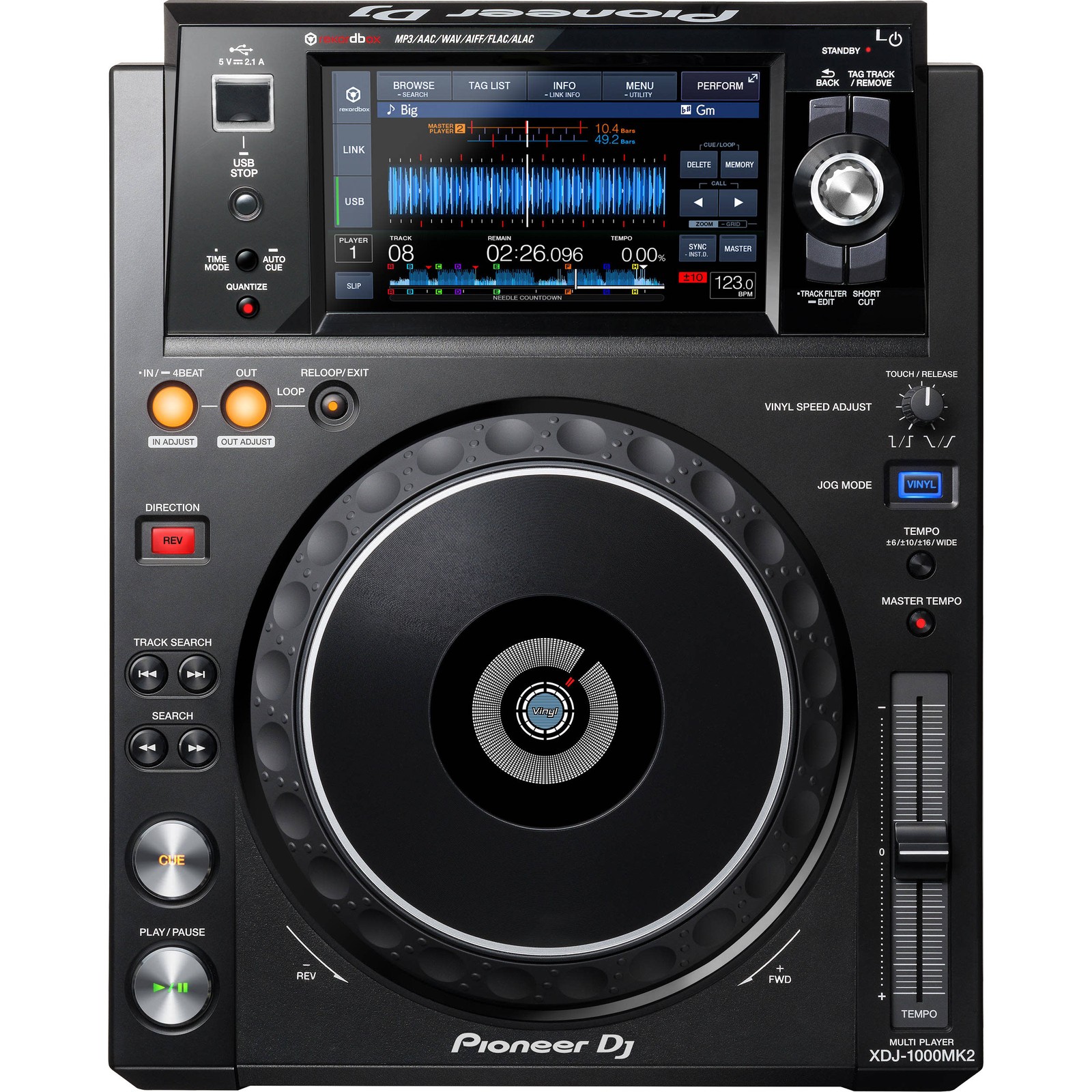 Pioneer DJ XDJ-1000MK2 Digital Performance DJ Multi-Player