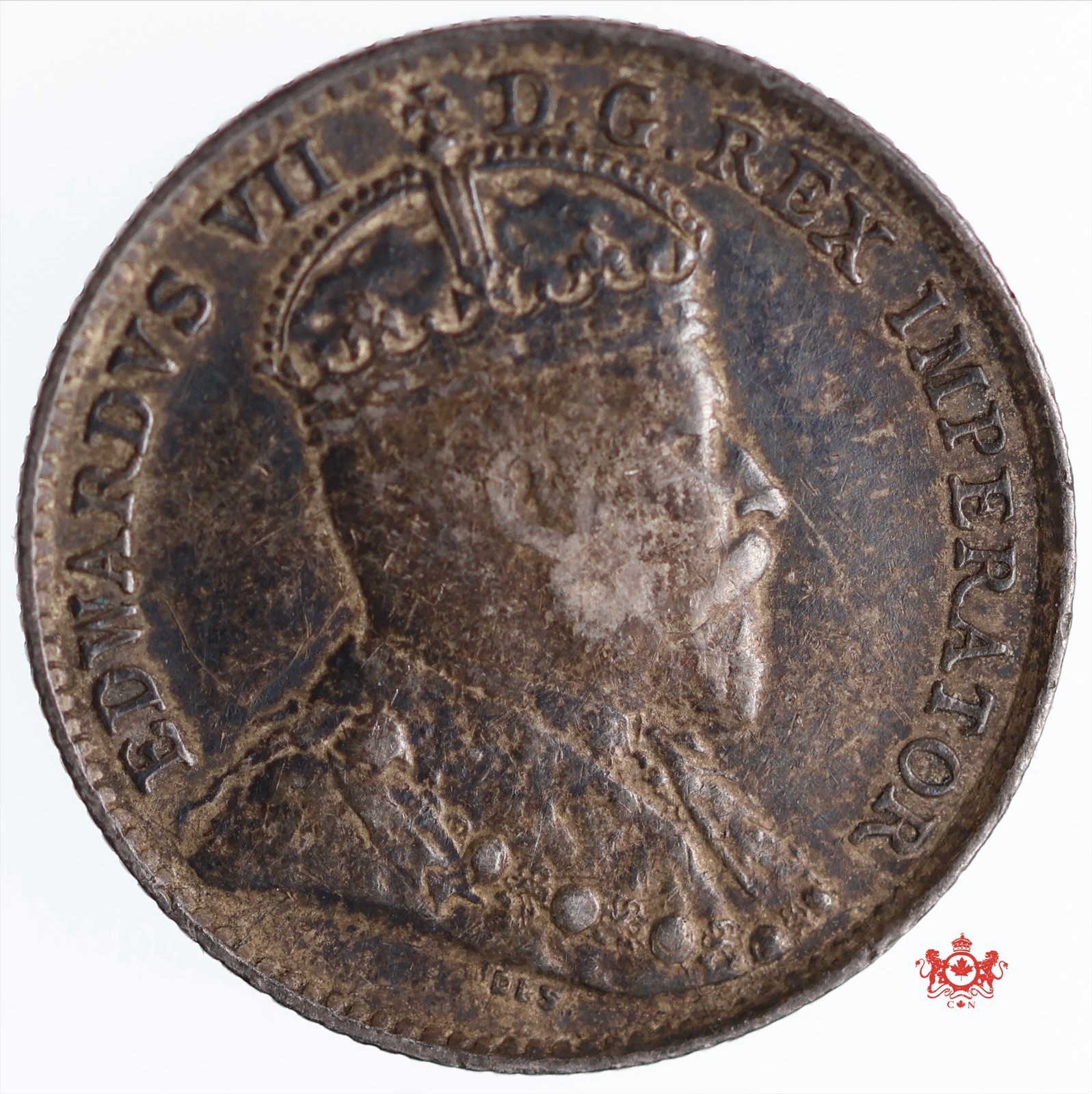 1909 Canada 5 Cents Pointed Leaves - EF - Lot#12800