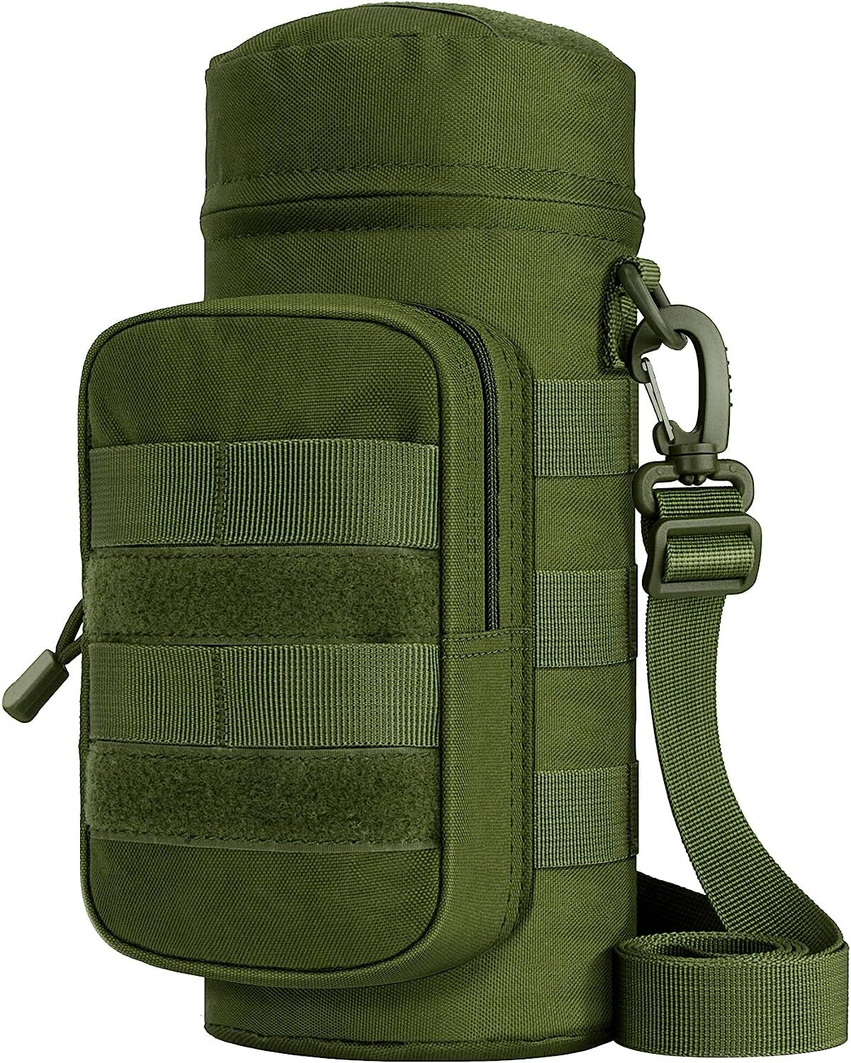 Military Tactical Adjustable Water Bottle Pouch MOLLE Attachment Bag for Hiking