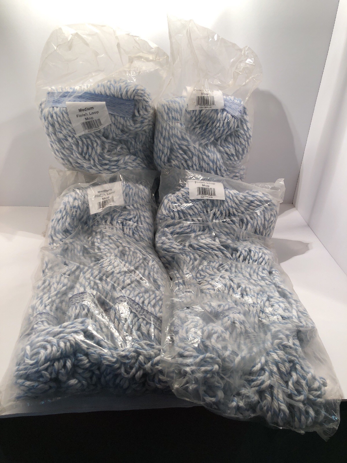 4 Pick Loop End Nylon Finishing Mop Medium Free Shipping