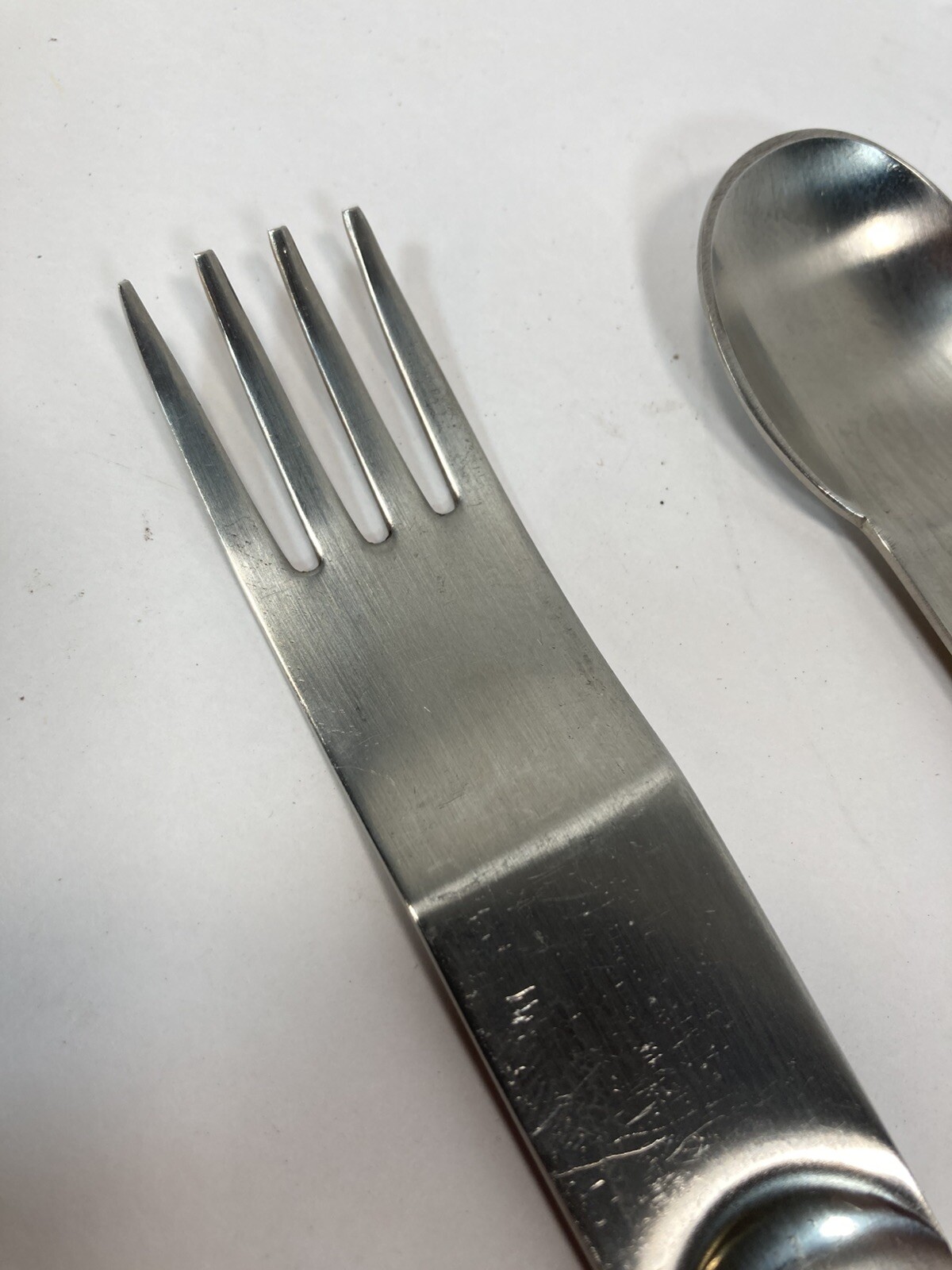 Mono-clip Stainless Flatware Set Peter Raacke Design*Missing large spoon in set*