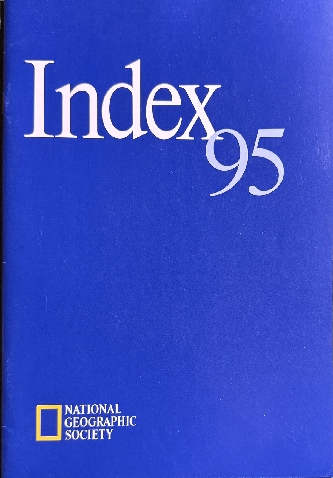 National Geographic - Index Publication for Single Year, 1995 in VG Condition