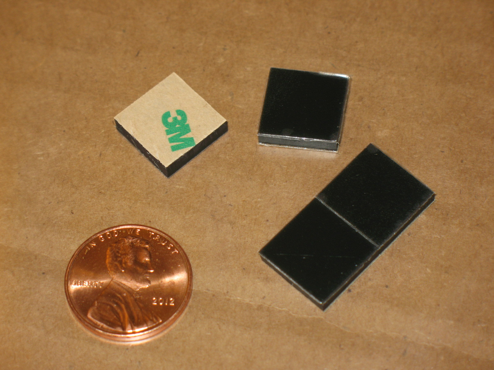 4, 1/2" (12MM) SQUARE 1/10IN (2.5MM) THICK VIBRATION ISO PAD FEET 70D SORBOTHANE