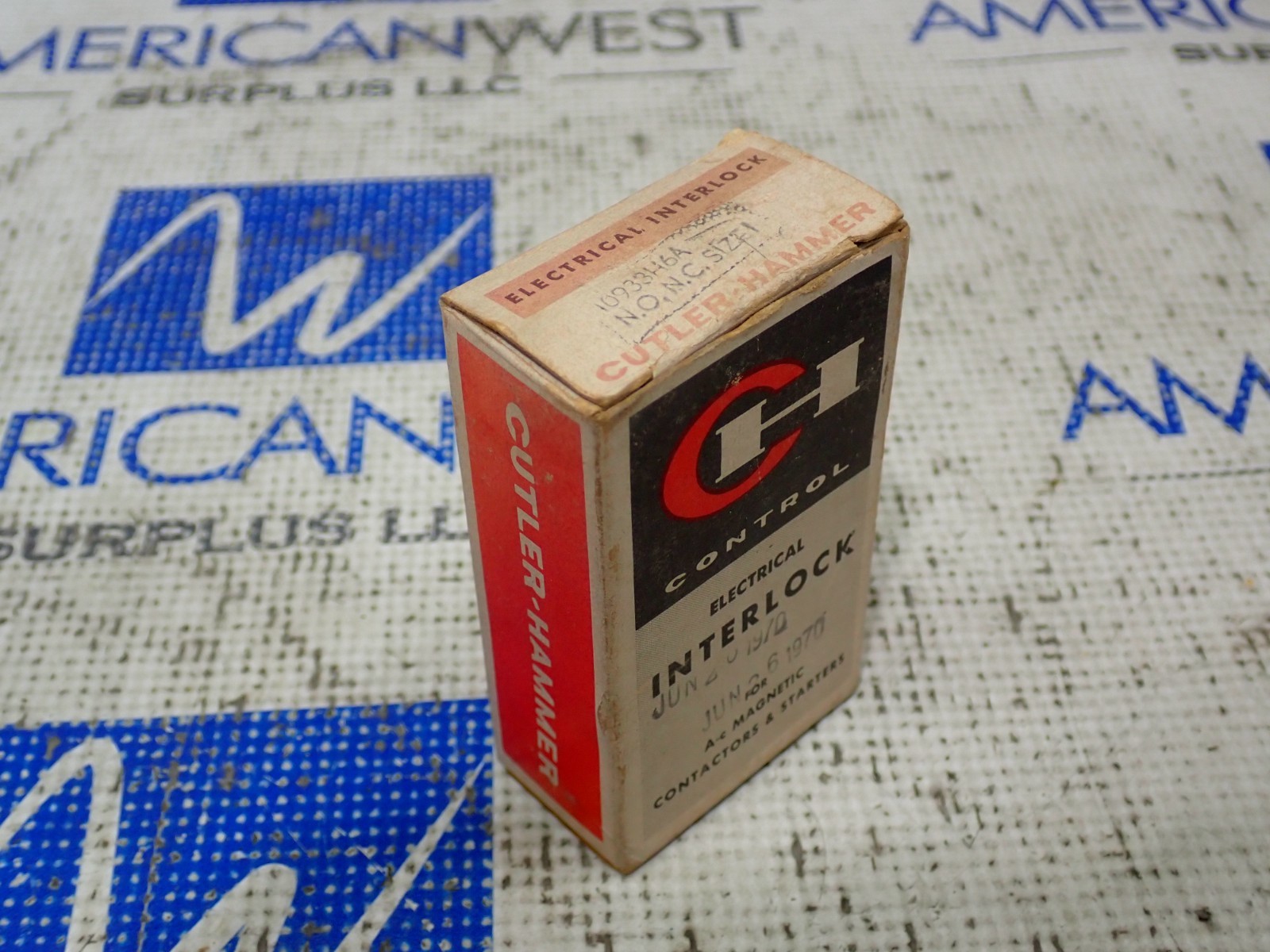 Cutler Hammer 10933H6A Auxiliary Contact Size 1 600V N.O. N.C.