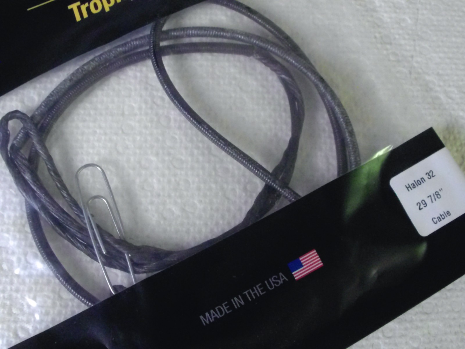 Zebra Trophy Bow Cable/ HALON 32 -29 7/8- NEW