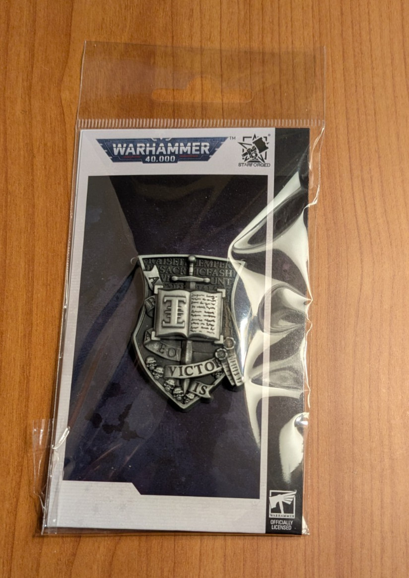 Grey Knights chapter icon pin badge warhammer 40k starforged space marines