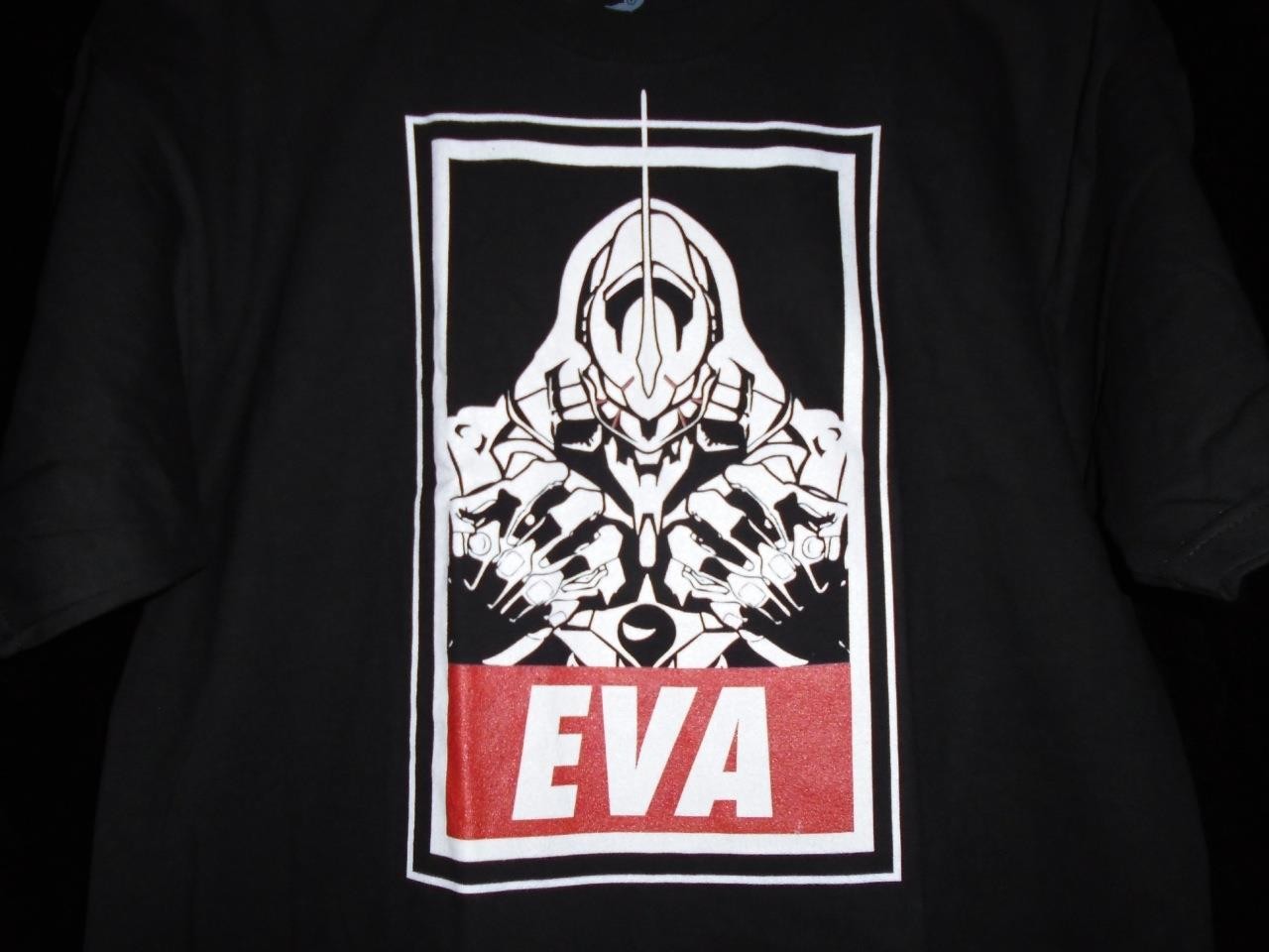 TeeFury Eva MEDIUM "Eva" Parody Shirt BLACK