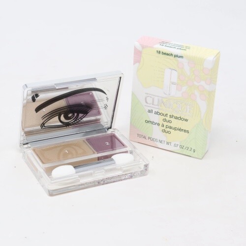 CLINIQUE ALL ABOUT SHADOW DUO EYE SHADOW EYESHADOW .07 OZ / 2.2 G FULL SIZE NIB