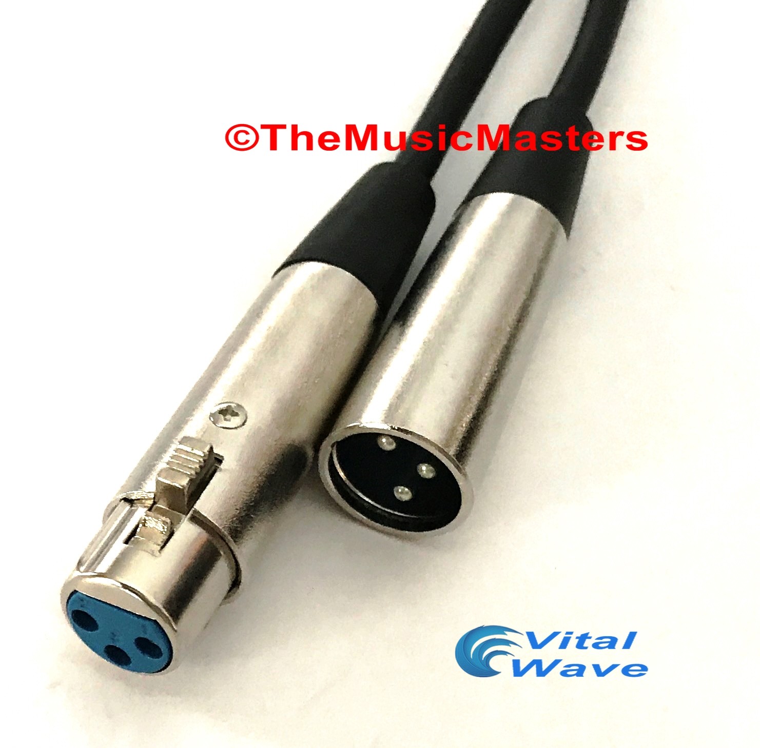 12ft XLR Microphone Audio Cable M-F Mic Extension Amp Powered Speaker Wire VWLTW