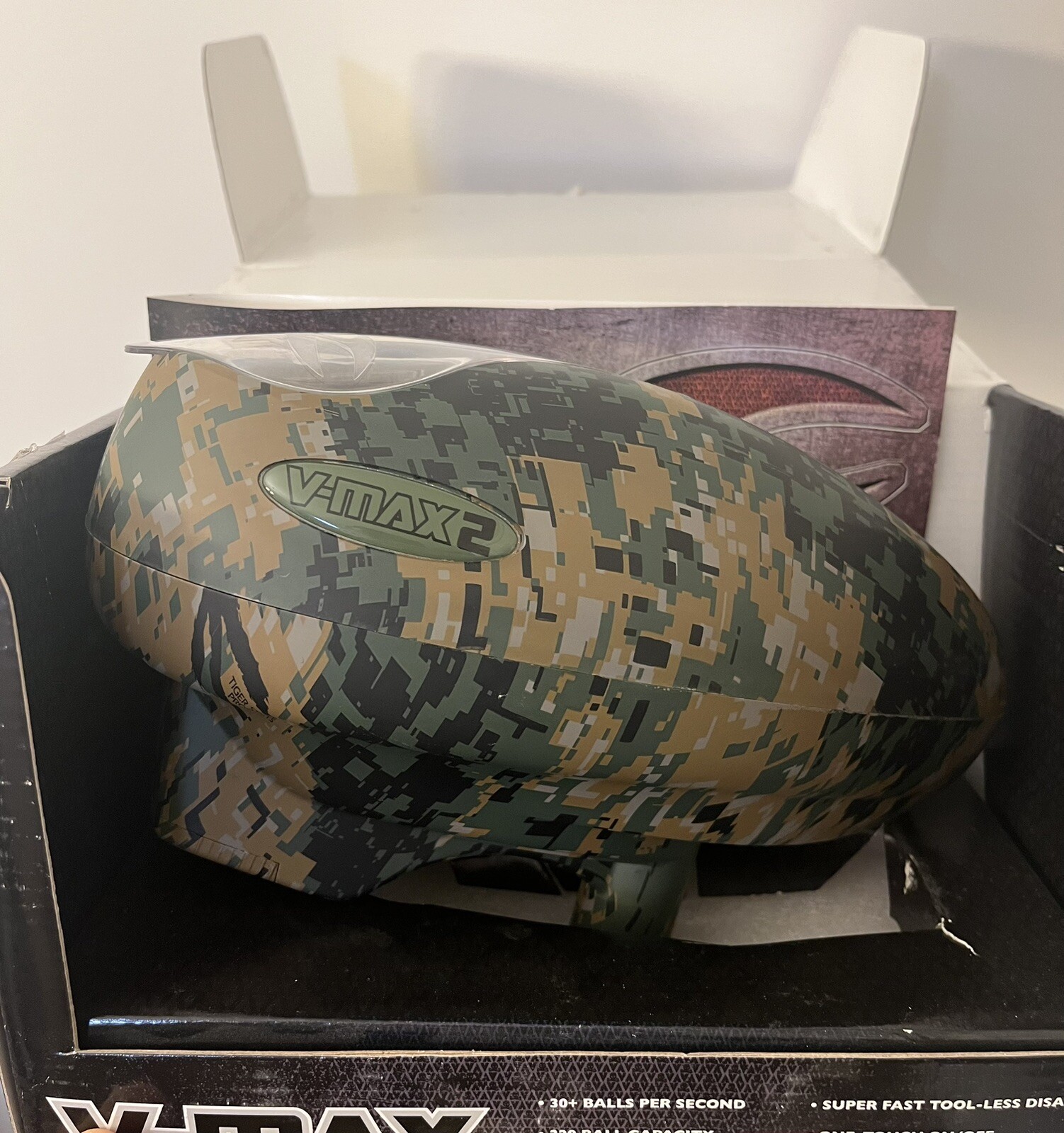 Valken V-Max 2 Paintball Loader Marpat USMC Camo Excellent Condition in Box