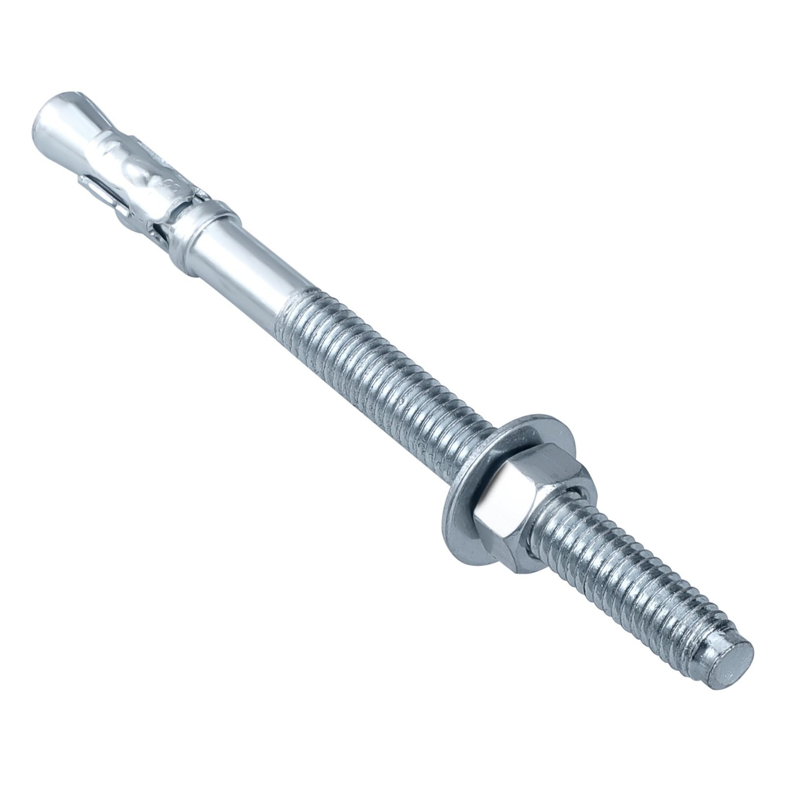 Party Animals 1/4 x 4 Inch Wedge Anchor, 10 PCs Zinc-Plated Industrial Anchor...