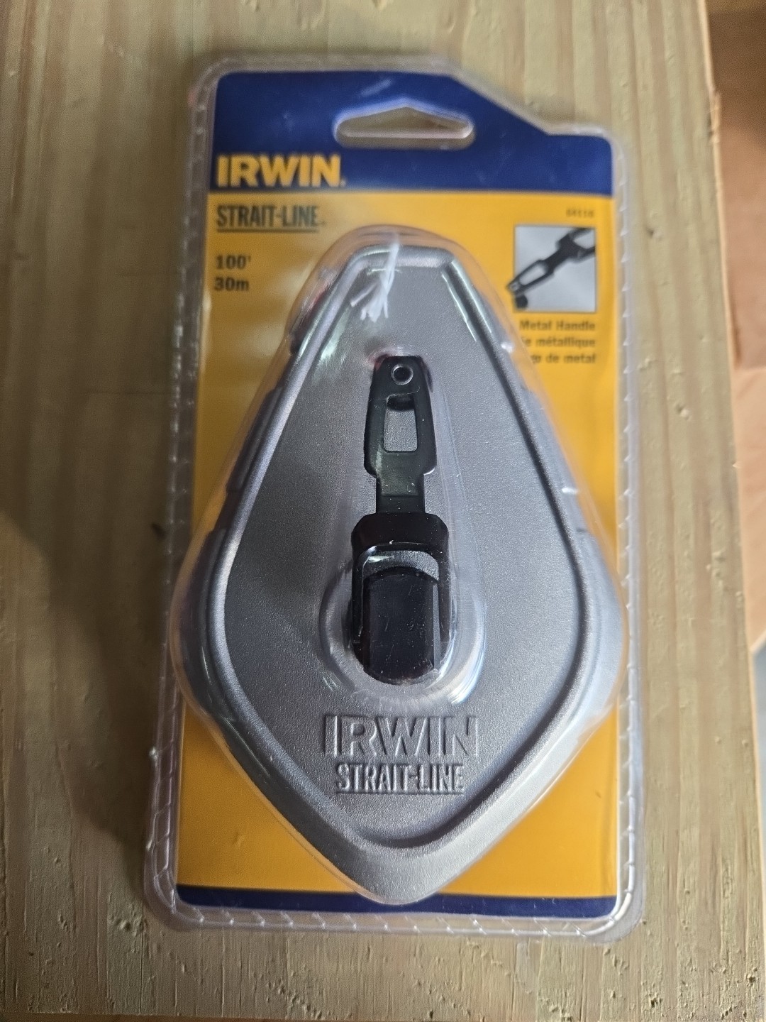 IRWIN 64110, 100-Feet Chalk Line Reel and Plumb Guide