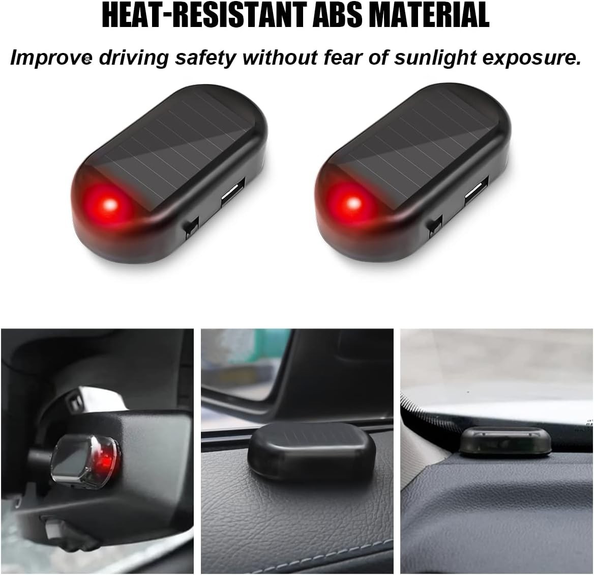 Innovative Solar & USB Car Alarm Light - Night Safety Solution for Vehicles