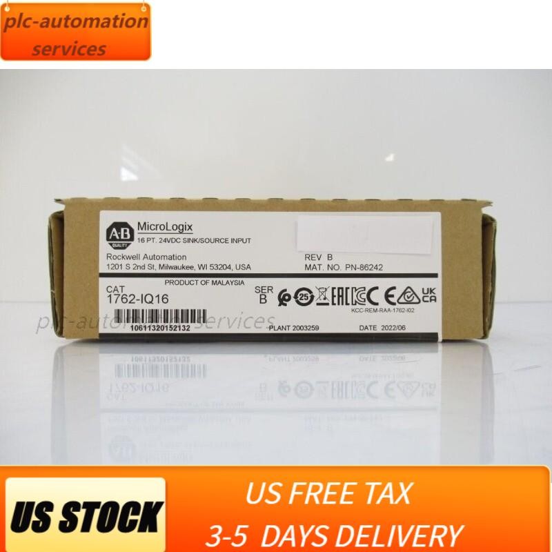 AB Allen-Bradley 1762-IQ16 MicroLogix 16 PT 24V DC Input Surplus In Box 1762IQ16