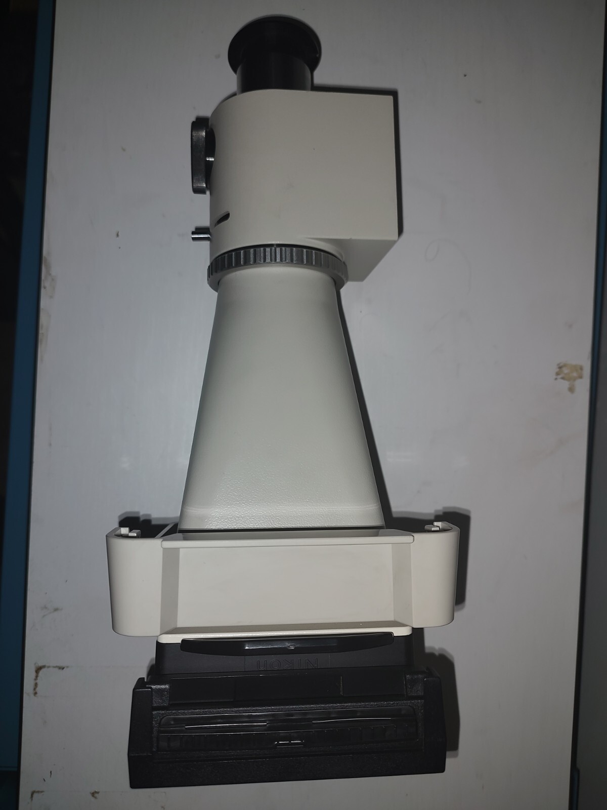 Nikon PFX 4X Microscope Shutter Format Adapter w/ Built-In Polaroid Camera