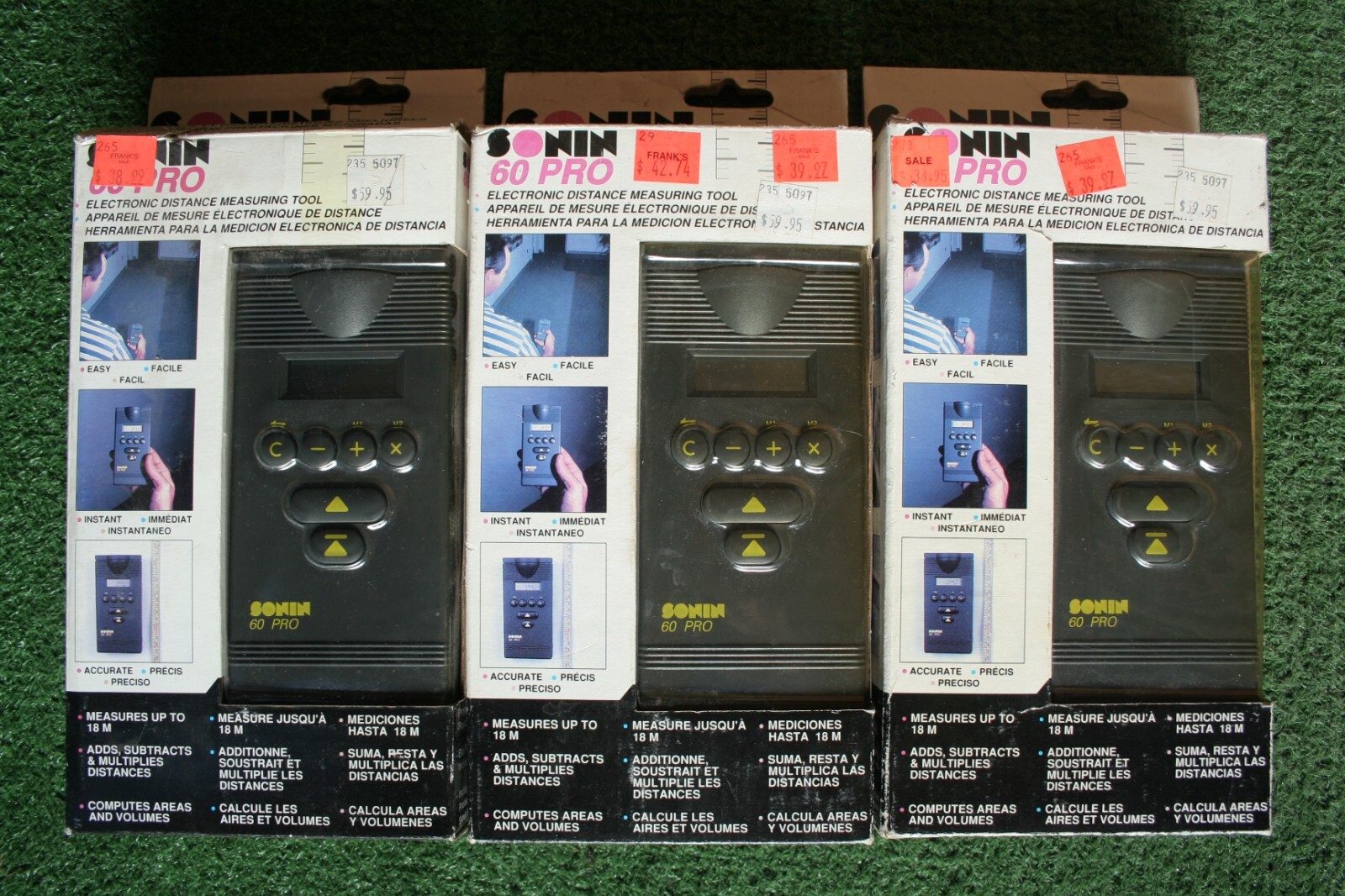 3x Lot SONIN 60 Pro Electronic Distance Measuring Tool Digital Tape Measure
