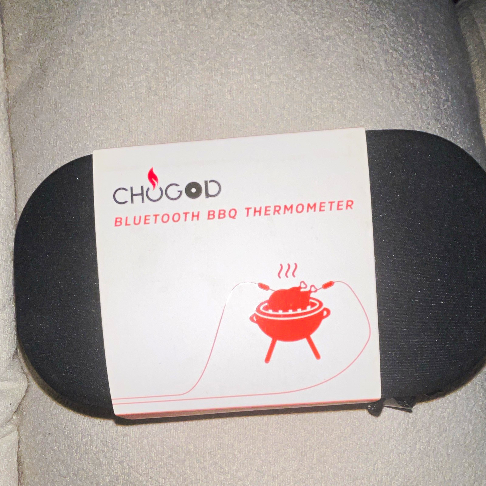 CHUGOD Bluetooth BBQ Meat Thermometer, Thermocouple Oven/Grill, Black